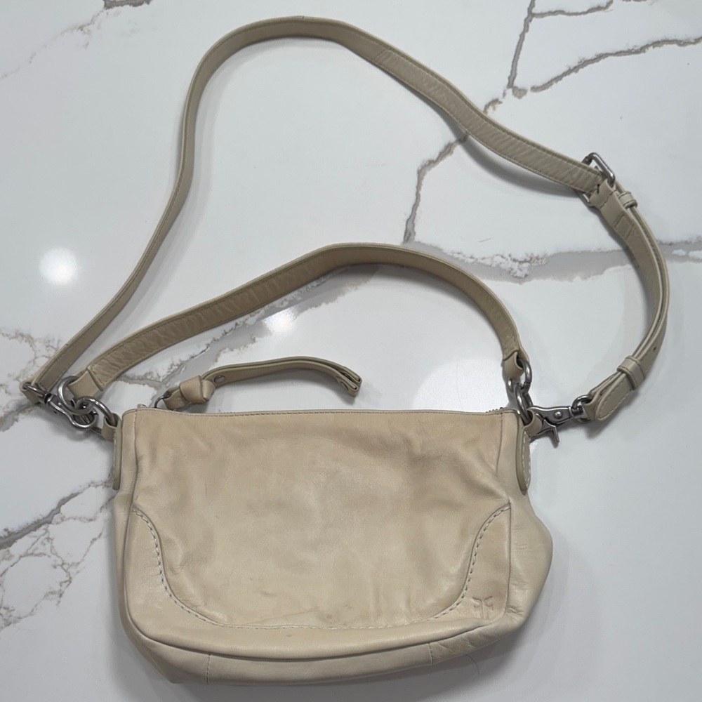 Frye Melissa Crossbody in Nude Leather